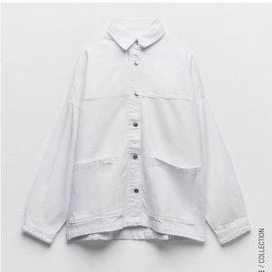 ZARA WHITE DENIM JACKET